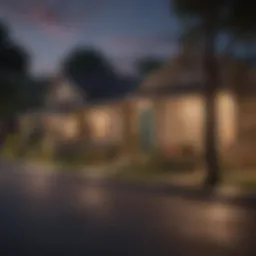 A vibrant neighborhood street in San Antonio showcasing affordability