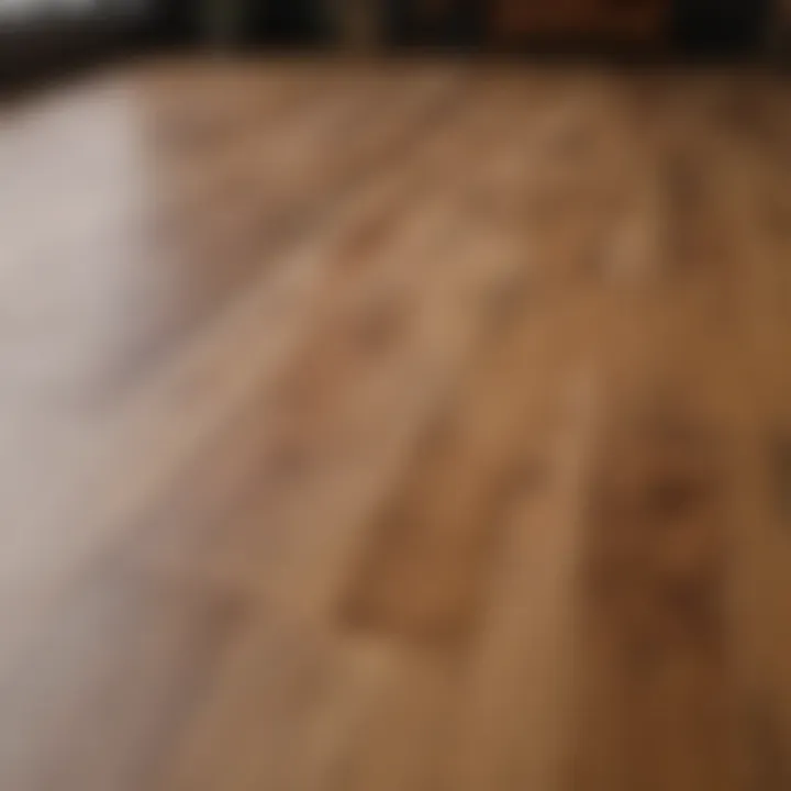 Before and after comparison of laminate flooring with cleaning results