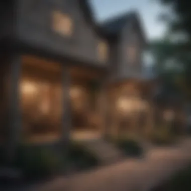 Neighborhood street in Austin with diverse architectural styles.