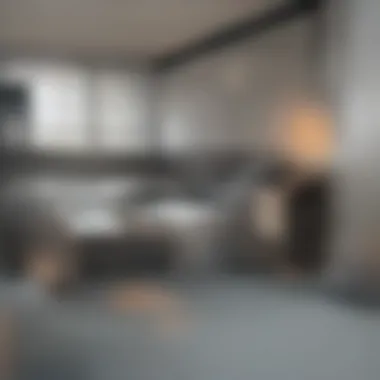 Interior of a contemporary one-bedroom apartment in Atlanta Modern one-bedroom apartment interior