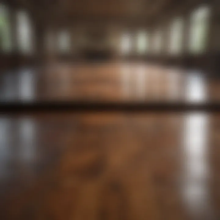 Before and after cleaning hardwood floors
