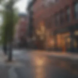 A vibrant street view showcasing the urban landscape of Philadelphia