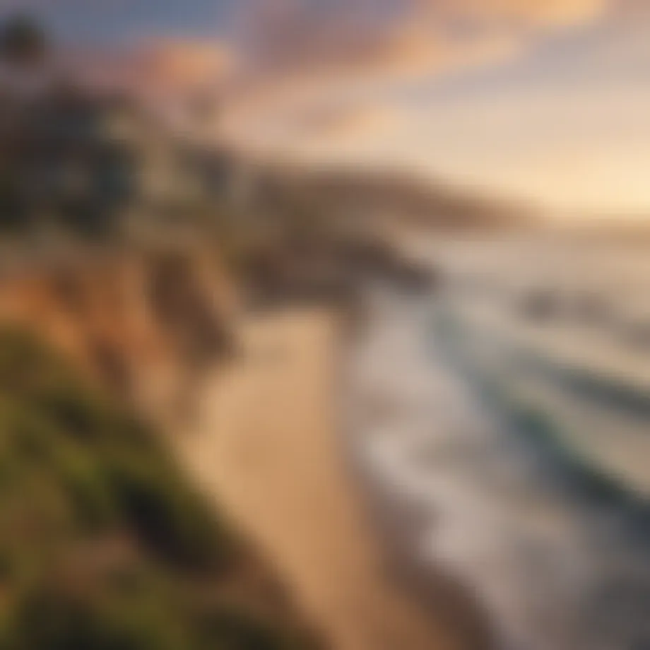 A scenic view of San Diego coastline