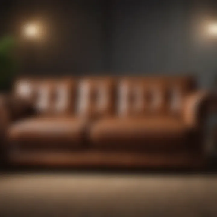 Before and after images showcasing couch restoration