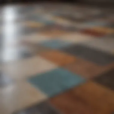 Different types of flooring materials for projects