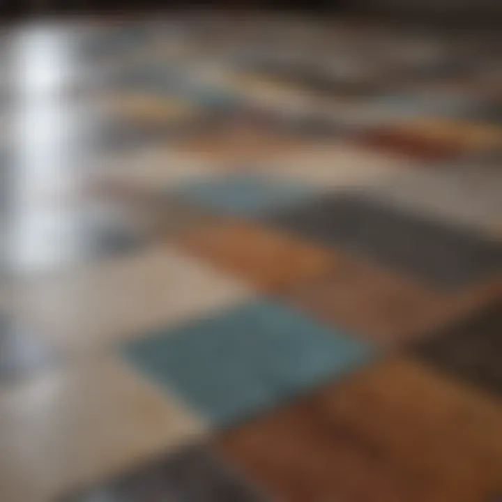 Different types of flooring materials for projects