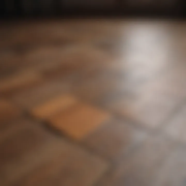 Diagram showing different flooring shapes with measurements