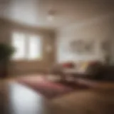 Measuring a room with a tape measure