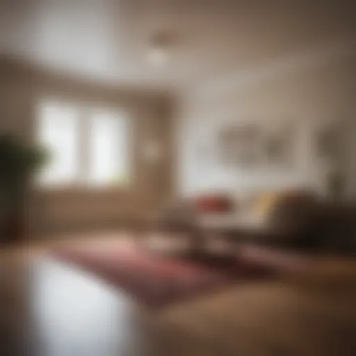 Measuring a room with a tape measure