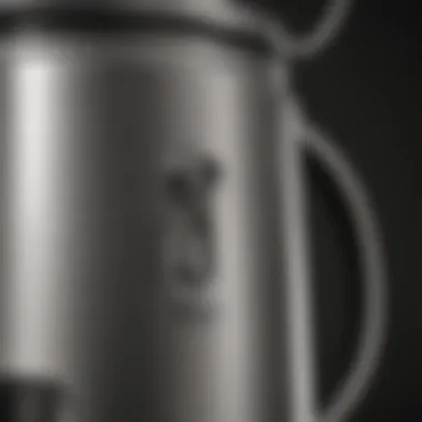 Spotless Percolator Close-up of a clean percolator ready for use