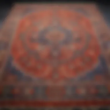 A restored rug after effective cleaning showing vibrant colors