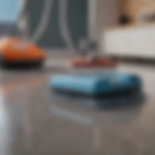 A close-up of powerful cleaning tools reflecting modern technology.