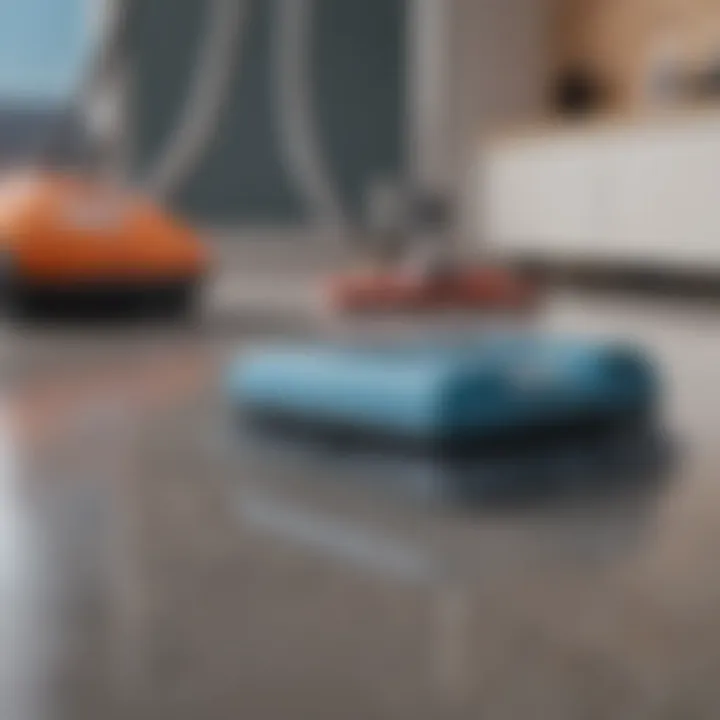 A close-up of powerful cleaning tools reflecting modern technology.