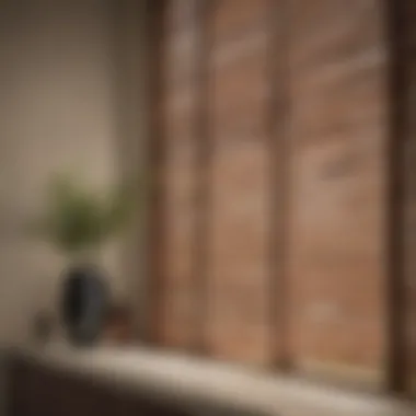 Transformation of Faux Wood Blinds Before and after cleaning faux wood blinds