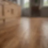 A gleaming wooden floor showcasing its natural beauty after cleaning