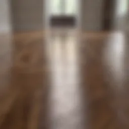 A pristine hardwood floor reflecting natural light