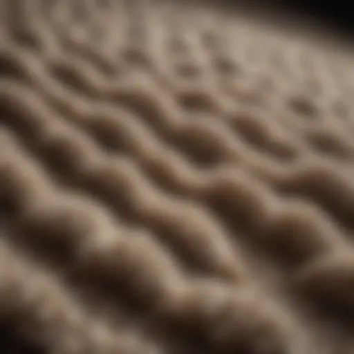 Luxurious high pile carpet texture
