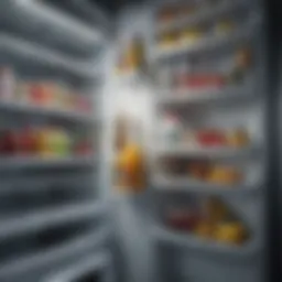 A clean and shiny refrigerator interior