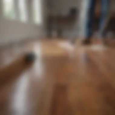 Proper technique for cleaning laminate hardwood