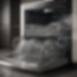 Diagram showcasing dishwasher components