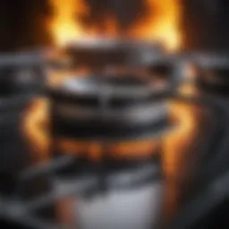 Close-up of a gleaming stove top after cleaning