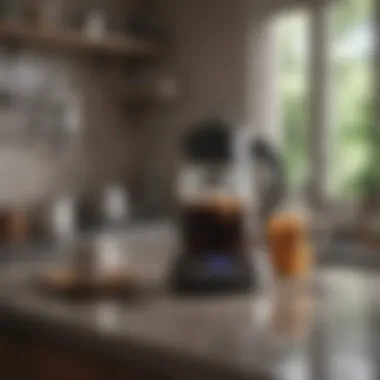 Commercial cleaning products on a countertop