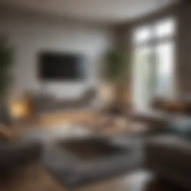 Modern Living Room Aesthetics Stylish living room showcasing modern design elements