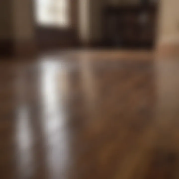 Maintaining the shine of cleaned hardwood flooring