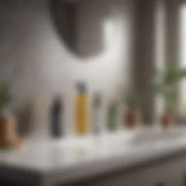 Eco-Friendly Cleaning Solutions for Your Bathroom Selection of natural cleaning agents arranged aesthetically on a countertop