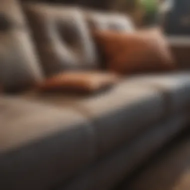 Understanding Material Choices for Your Couch Luxurious fabric showcasing couch texture