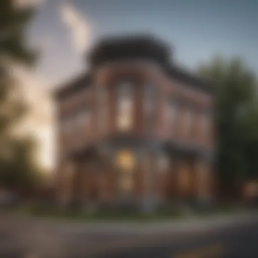 A picturesque street view showcasing historic architecture in Five Points