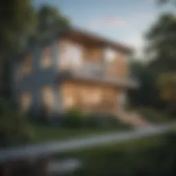 A detailed chart showcasing property value trends