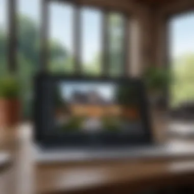 Leveraging Technology in Property Valuation A digital device displaying real estate valuation software