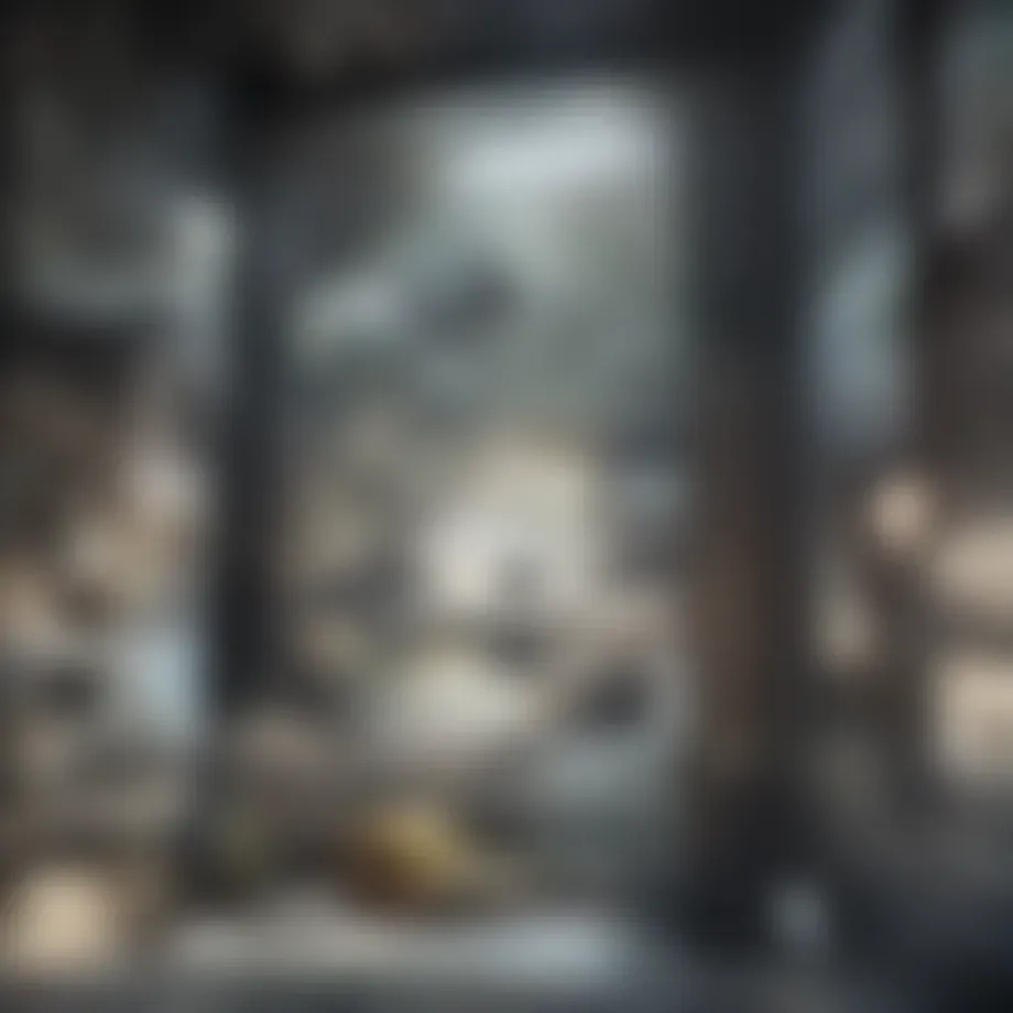 Art displayed at the optimal height in a modern living room.