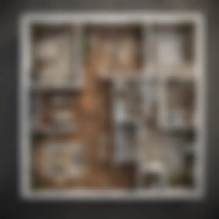 Detailed floor plan with dimensions highlighted for square footage analysis