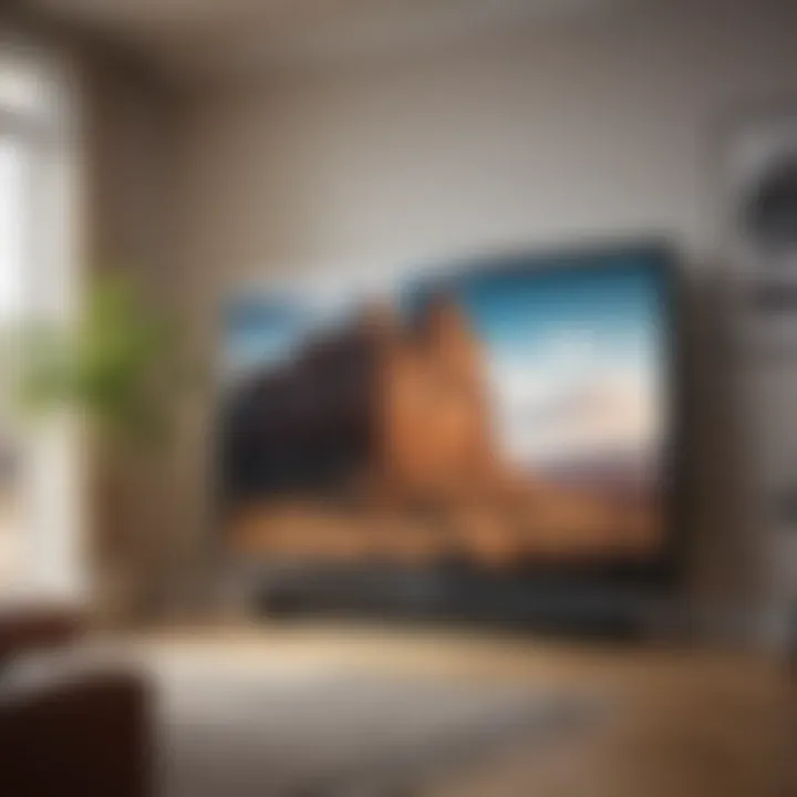 Demonstrating the proper technique for wiping a flat screen