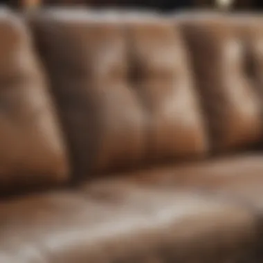 Identifying Types of Stains Various stain categories on a sofa