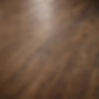 Natural Grain Texture of Faux Wood Flooring A pristine faux wood floor showcasing its natural grain texture