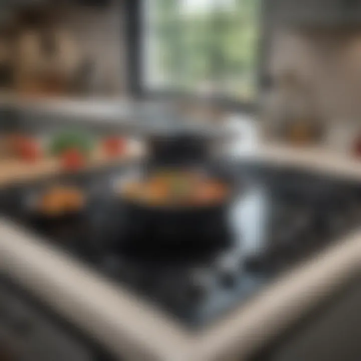 An organized kitchen featuring a well-maintained electric cooktop