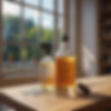 Homemade Cleaning Solutions Homemade cleaning solutions displayed with natural ingredients