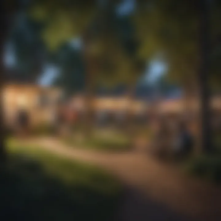 Community gathering in a Denver park