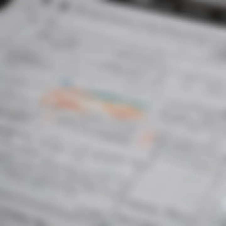 A close-up of a budgeting spreadsheet for moving expenses