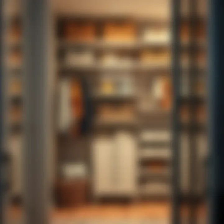 Organized closet showcasing smart storage solutions