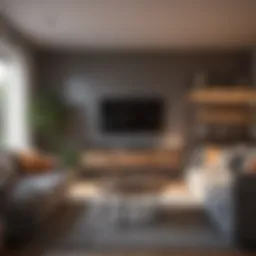 Cozy living room setup with essential furnishings