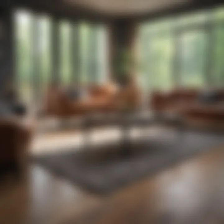 Deep cleaning of living room furniture