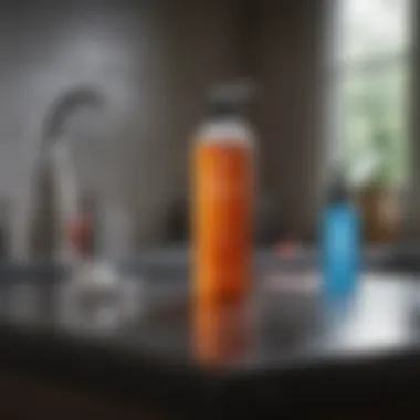 Effective Sanitization Tools Sanitization products displayed on a countertop