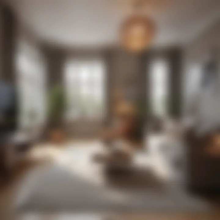 Cozy living room with stylish furniture and decor