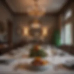 Gathering around a beautifully set table for a meal with friends