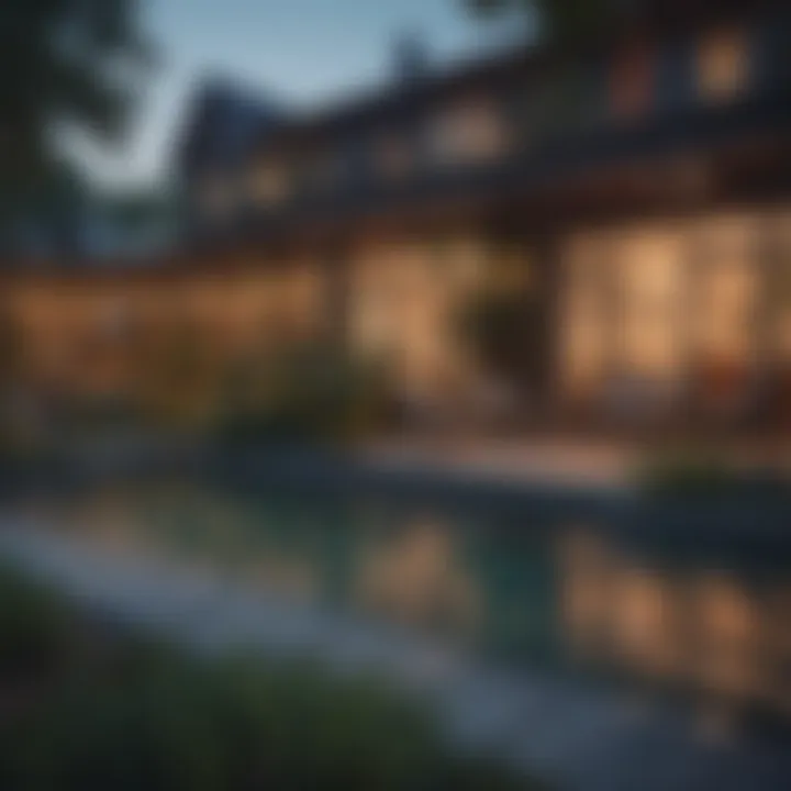 Beautiful backyard of a rental house emphasizing outdoor enjoyment