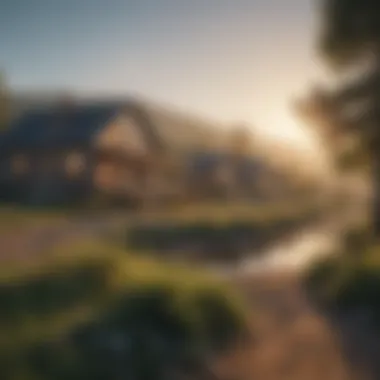 Scenic Tranquility Scenic views of a tranquil landscape in an affordable town